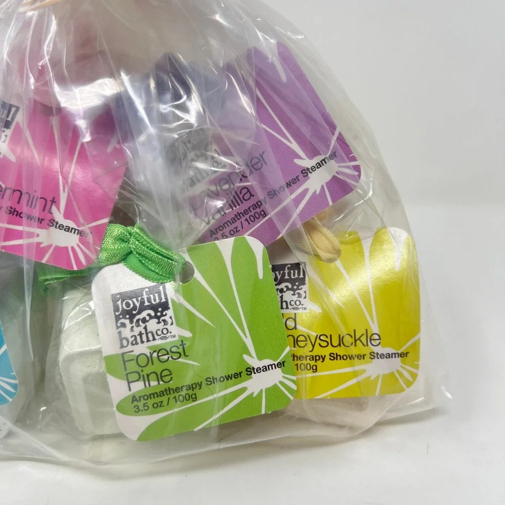 Joyful Bath Co Aromatherapy Shower Steamers Set of 8 Assorted Scents Sealed
